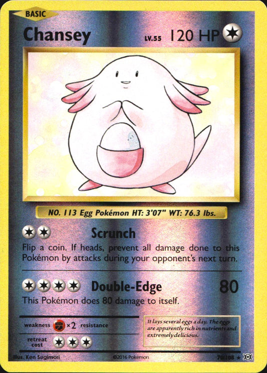 Chansey 70/108 Evolutions Pokemon Reverse Holo Near Mint