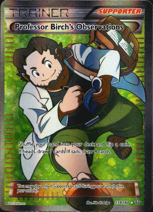 Professor Birch's Observations 159/160 Rare Ultra Primal Clash Pokemon Near Mint