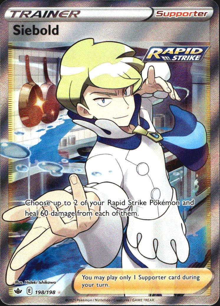 Siebold 198/198 Ultra Rare Chilling Reign Near Mint