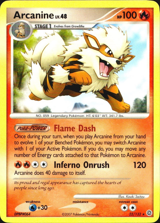 Arcanine 22/132 Rare Secret Wonders Pokemon Near Mint