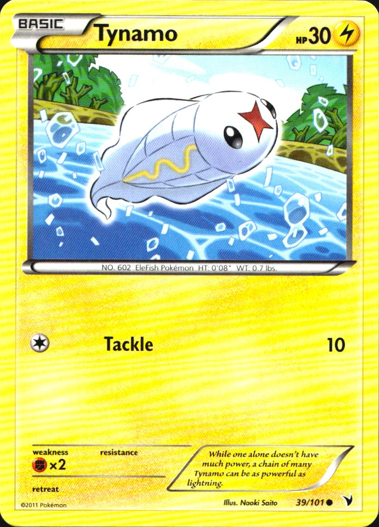 Tynamo 39/101 Common Noble Victories Pokemon Near Mint