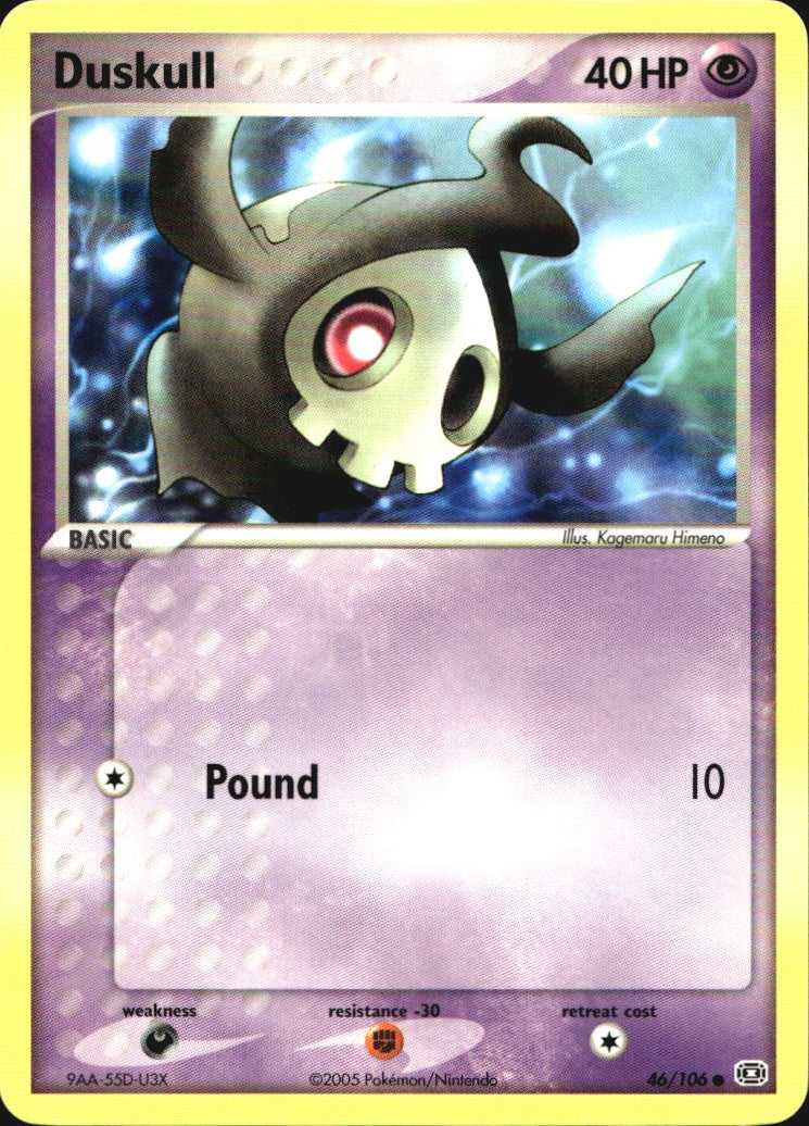 Duskull 46/106 Common Emerald Pokemon Near Mint