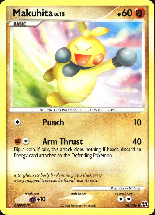 Makuhita 78/106 Common Great Encounters Pokemon Near Mint