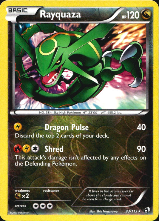 Rayquaza 93/113 Holo Rare Legendary Treasures Pokemon Reverse Holo Near Mint