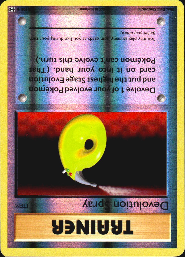 Devolution Spray 76/108 Uncommon Evolutions Pokemon Reverse Holo Near Mint