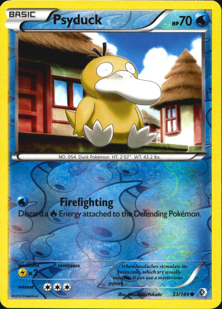 Psyduck 33/149 Common Boundaries Crossed Pokemon Near Mint