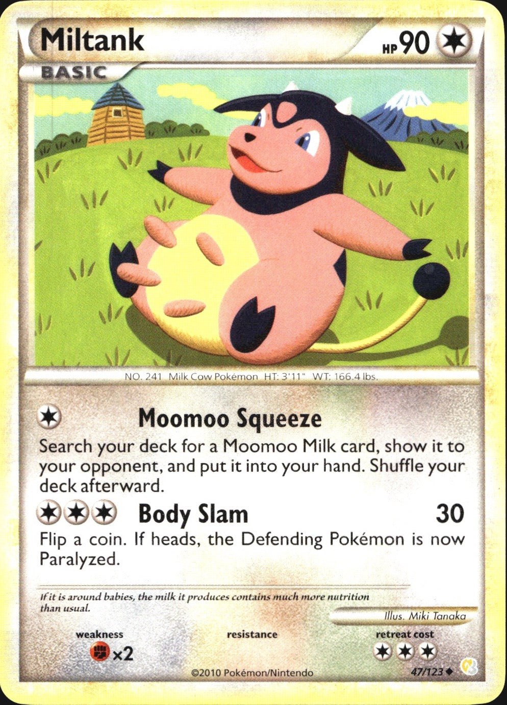 Miltank 47/123 Uncommon HeartGold & SoulSilver Pokemon Near Mint