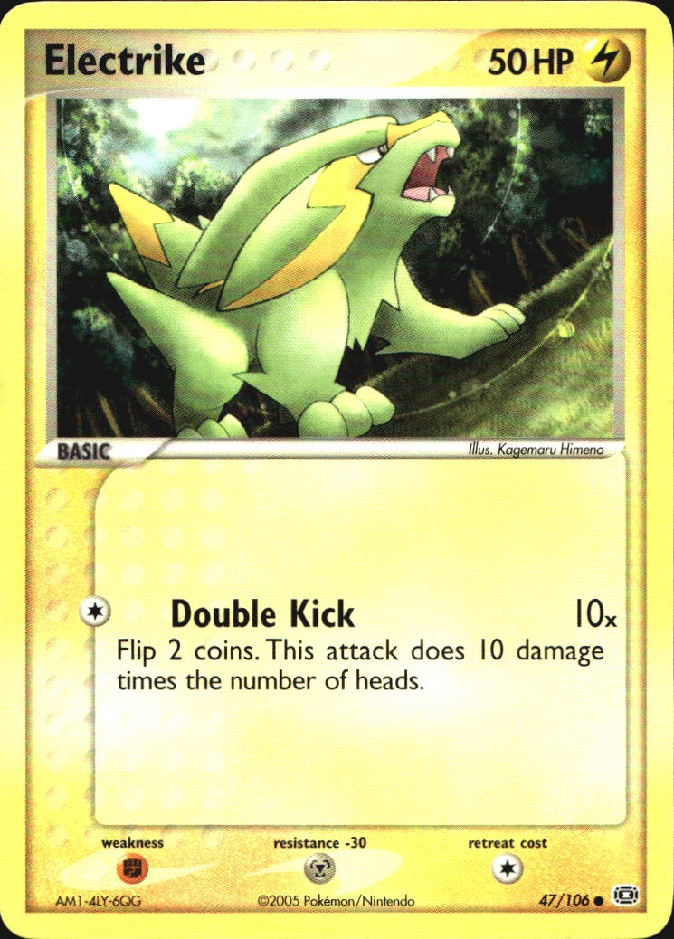 Electrike 47/106 Common Emerald Pokemon Near Mint
