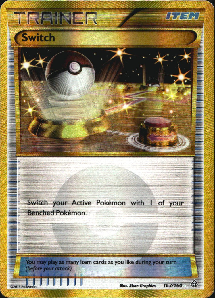 Switch 163/160 Secret Rare Primal Clash Pokemon Near Mint