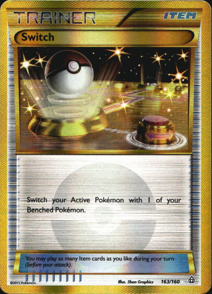 Switch 163/160 Secret Rare Primal Clash Pokemon Near Mint