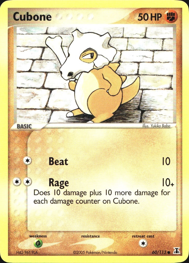 Cubone 60/113 Common Delta Species Pokemon Near Mint