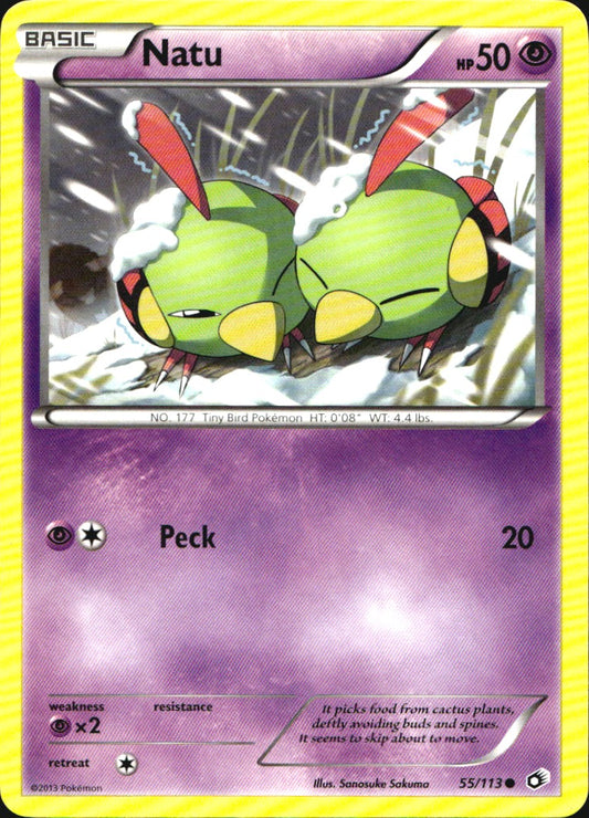 Natu 55/113 Common Legendary Treasures Pokemon Near Mint