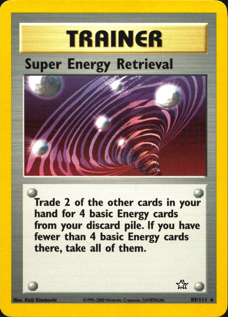 Super Energy Retrieval 89/111 Rare Neo Genesis Pokemon Near Mint