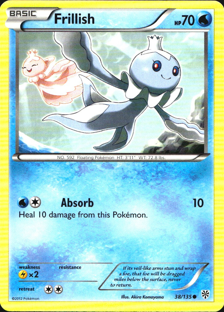 Frillish 38/135 Common Plasma Storm Pokemon Near Mint