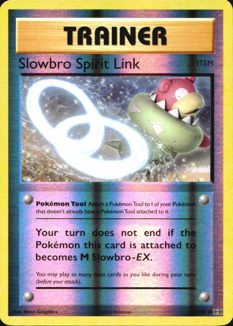 Slowbro Spirit Link 86/108 Uncommon Evolutions Pokemon Reverse Holo Near Mint