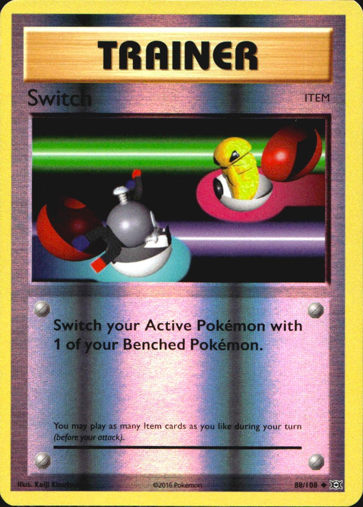 Switch 88/108 Uncommon Evolutions Pokemon Reverse Holo Near Mint