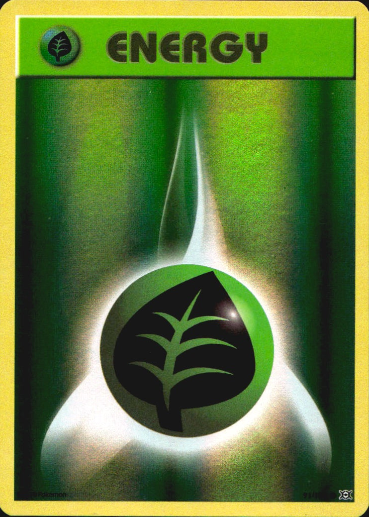 Grass Energy 91/108 Common Evolutions Pokemon Reverse Holo Near Mint