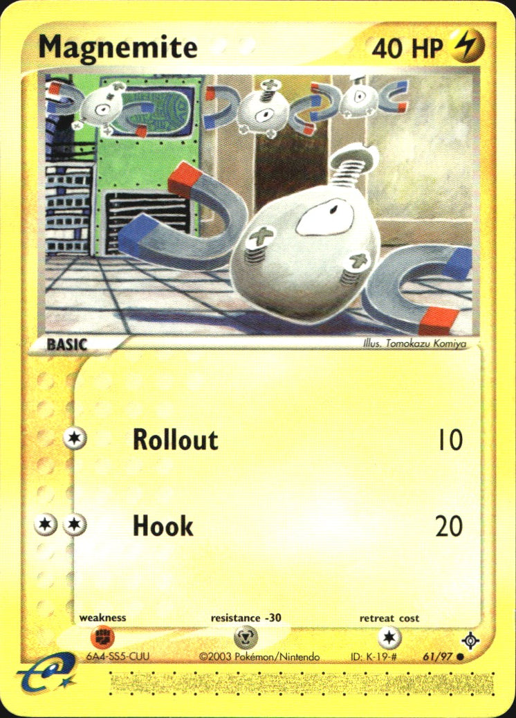 Magnemite 61/97 Common Dragon Pokemon Near Mint