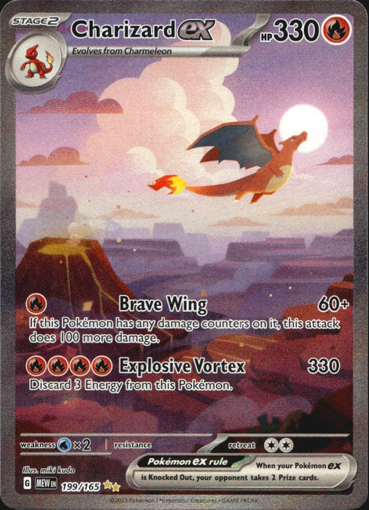 Charizard ex 199/165 Special Illustration Rare 151 Pokemon Near Mint
