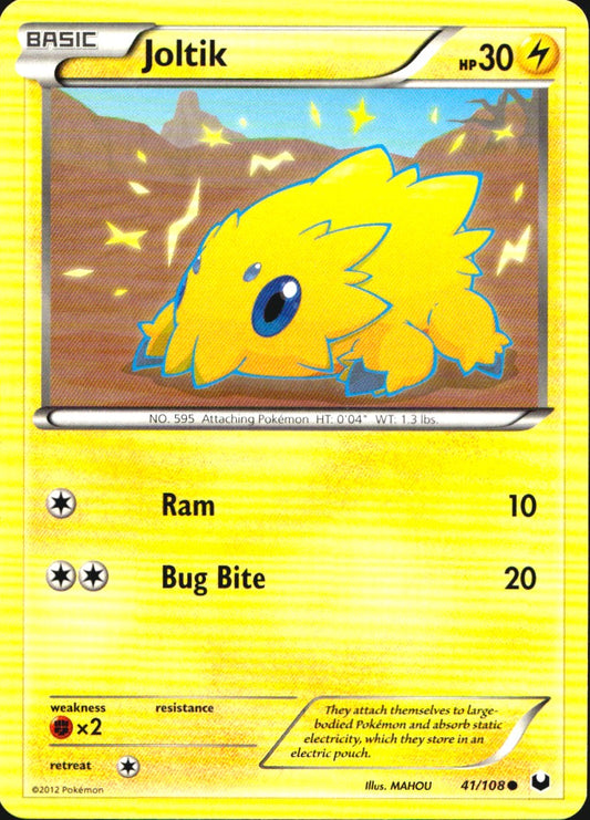 Joltik 41/108 Common Dark Explorers Pokemon Near Mint