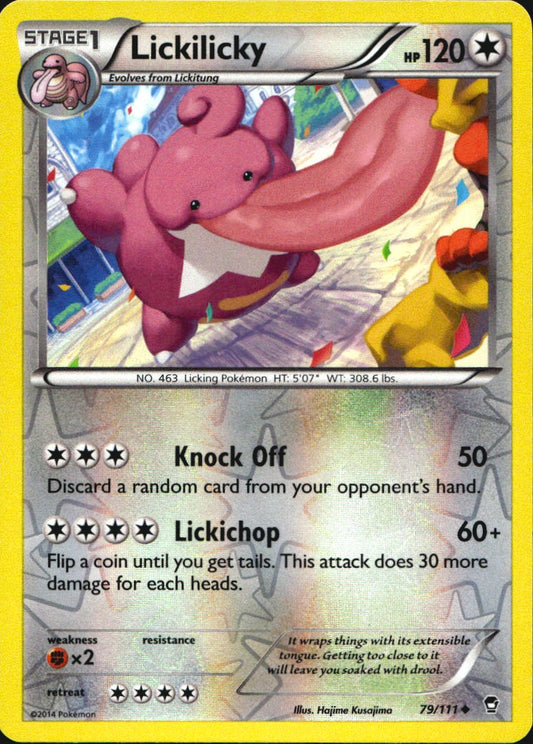 Lickilicky 79/111 Uncommon Furious Fists Pokemon Reverse Holo Near Mint