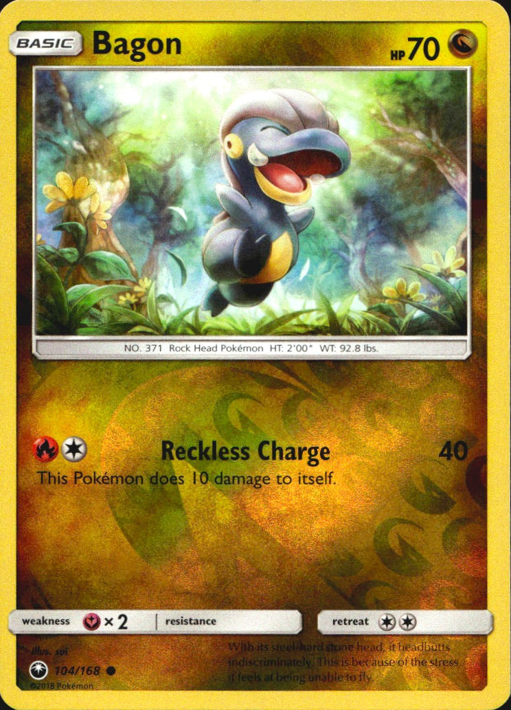 Bagon 104/168 Common Celestial Storm Pokemon Reverse Holo Near Mint
