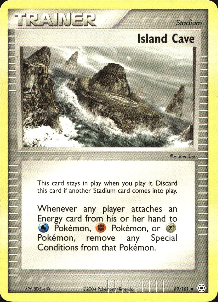 Island Cave 89/101 Uncommon Hidden Legends Pokemon Near Mint