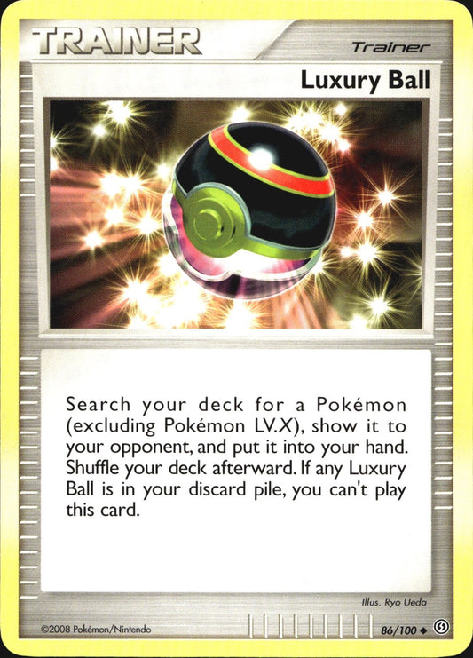 Luxury Ball 86/100 Uncommon Stormfront Pokemon Near Mint