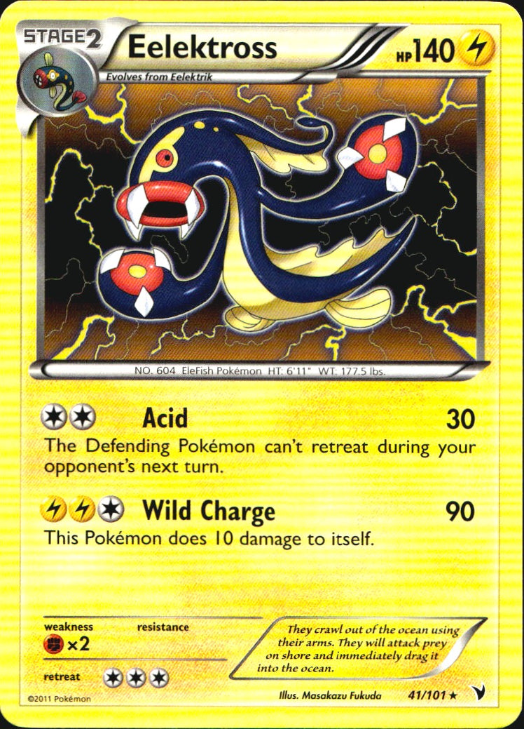 Eelektross 41/101 Holo Rare Noble Victories Pokemon Near Mint