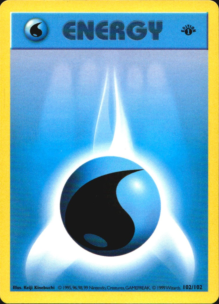 Water Energy 132/132 Gym Heroes Pokemon 1st Edition Near Mint
