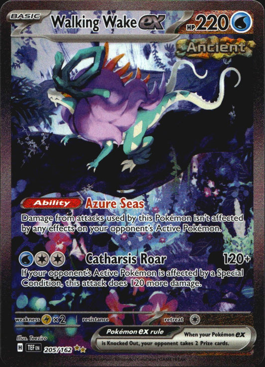 Walking Wake ex 205/162 Special Illustration Rare Temporal Forces Pokemon NM