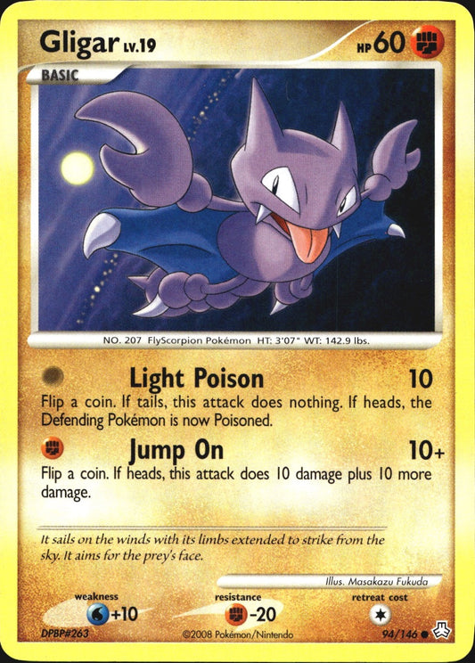 Gligar 94/146 Common Legends Awakened Pokemon Near Mint