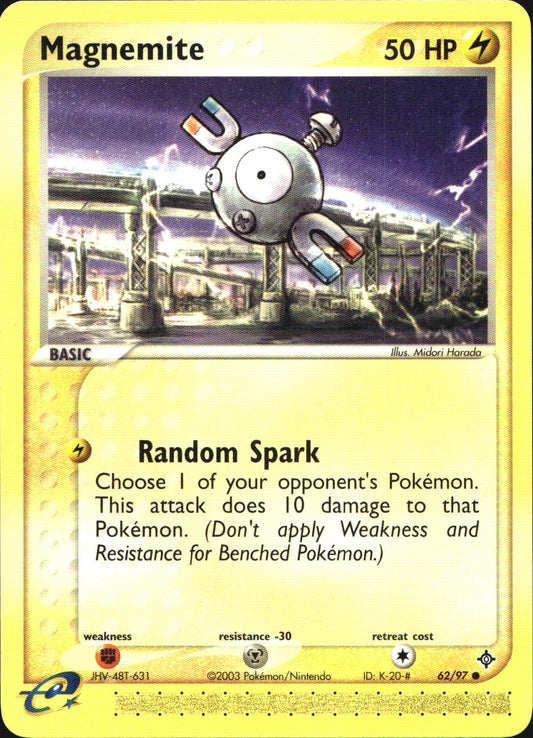 Magnemite 62/97 Common Dragon Pokemon Near Mint
