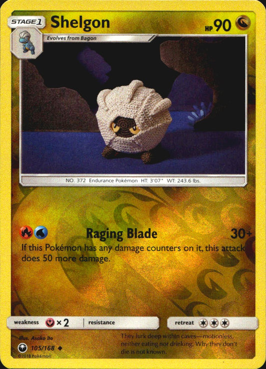 Shelgon 105/168 Uncommon Celestial Storm Pokemon Reverse Holo Near Mint