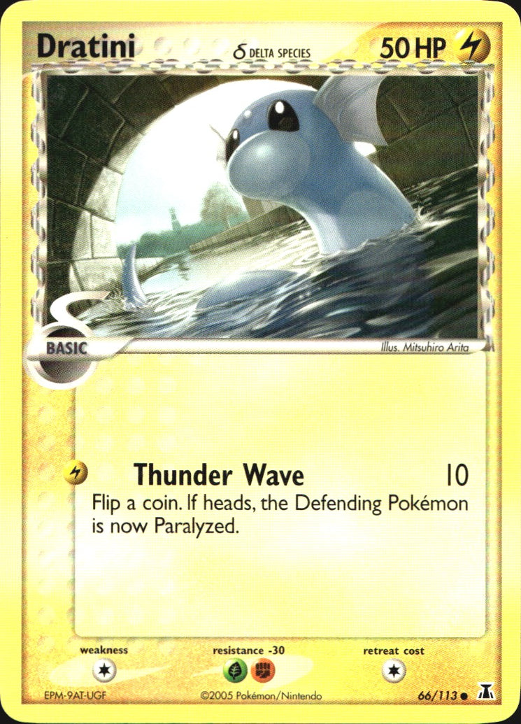 Dratini 66/113 Common Delta Species Pokemon Near Mint