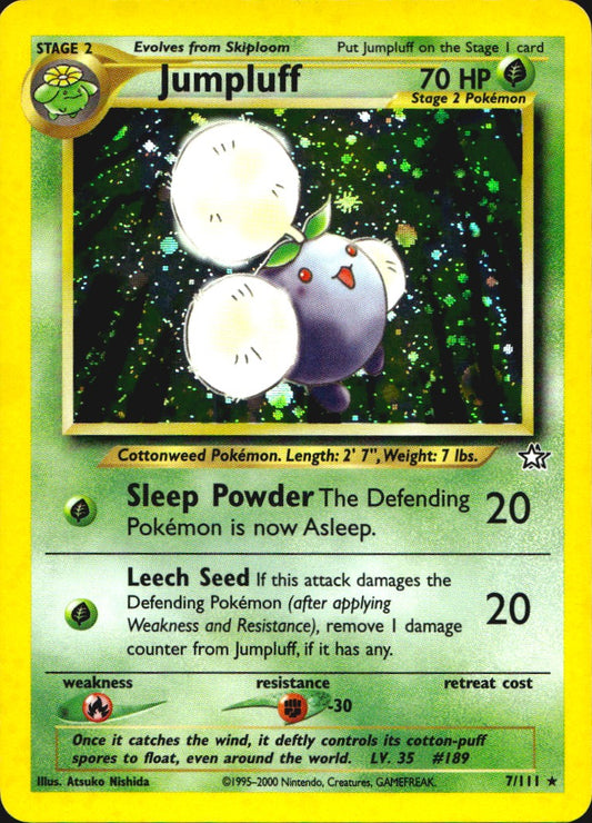 Jumpluff 7/111 Holo Rare Neo Genesis Pokemon Near Mint