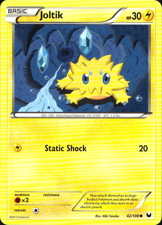 Joltik 42/108 Common Dark Explorers Pokemon Near Mint