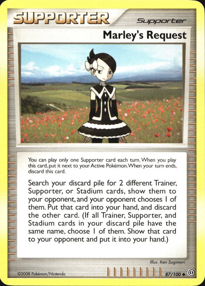 Marley's Request 87/100 Uncommon Stormfront Pokemon Near Mint