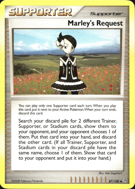 Marley's Request 87/100 Uncommon Stormfront Pokemon Near Mint