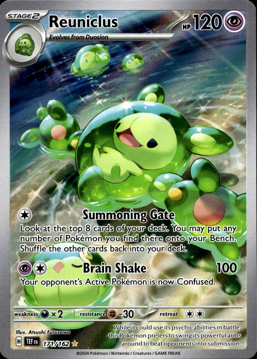 Reuniclus 171/162 Illustration Rare Temporal Forces Pokemon Near Mint