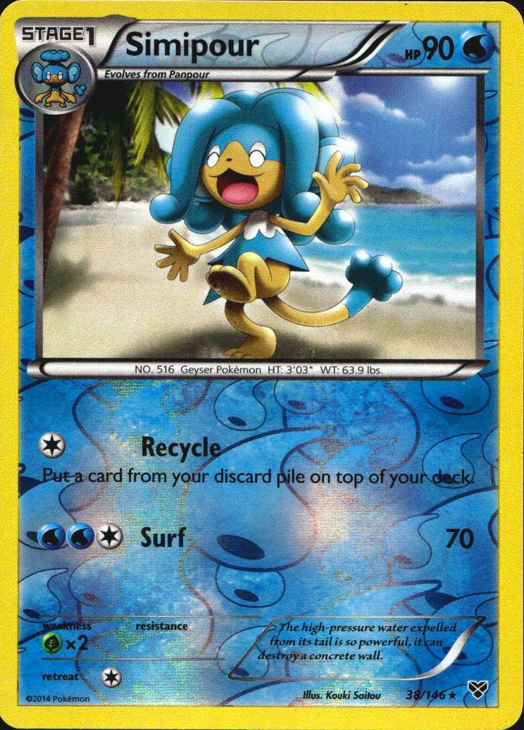 Simipour 38/146 Rare XY Pokemon Near Mint