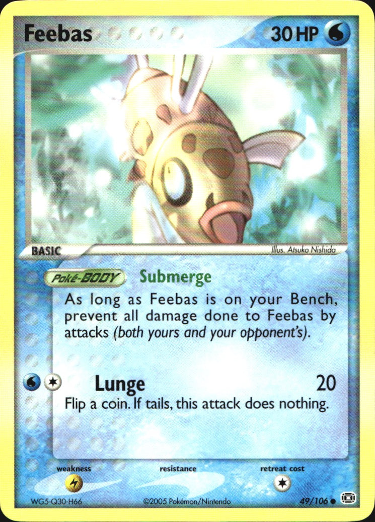 Feebas 49/106 Common Emerald Pokemon Near Mint