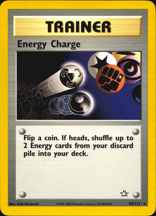 Energy Charge 85/111 Rare Neo Genesis Pokemon Near Mint