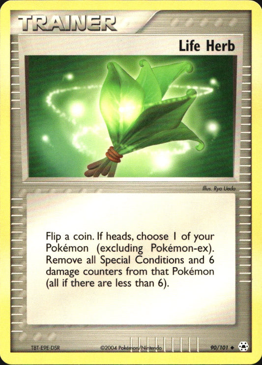 Life Herb 90/101 Uncommon Hidden Legends Pokemon Near Mint
