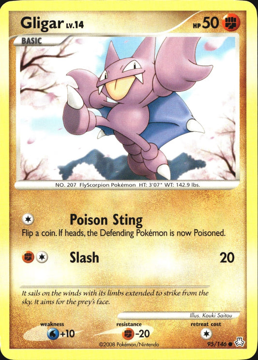 Gligar 95/146 Common Legends Awakened Pokemon Near Mint