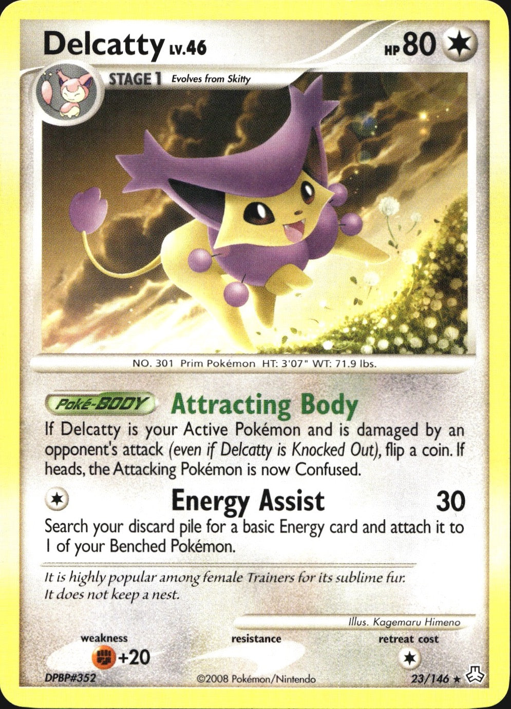 Delcatty 23/146 Rare Legends Awakened Pokemon Near Mint