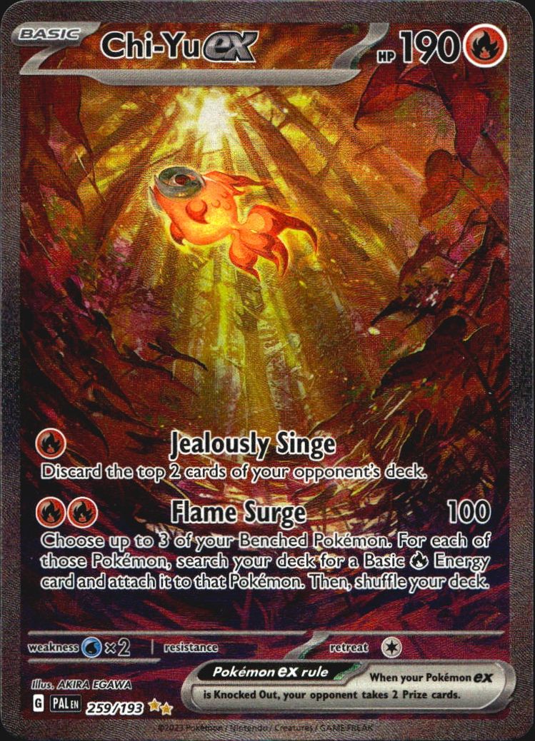 Chi-Yu ex 259/193 Special Illustration Rare Paldea Evolved Pokemon Near Mint