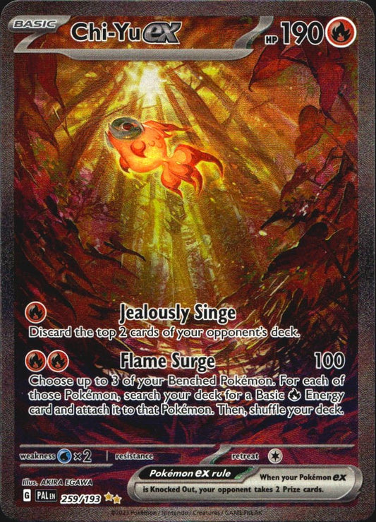 Chi-Yu ex 259/193 Special Illustration Rare Paldea Evolved Pokemon Near Mint