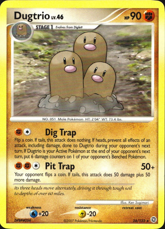 Dugtrio 24/132 Rare Secret Wonders Pokemon Near Mint