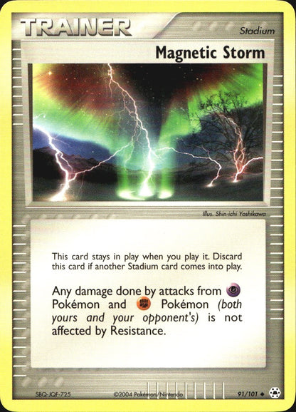 Magnetic Storm 91/101 Uncommon Hidden Legends Pokemon Near Mint